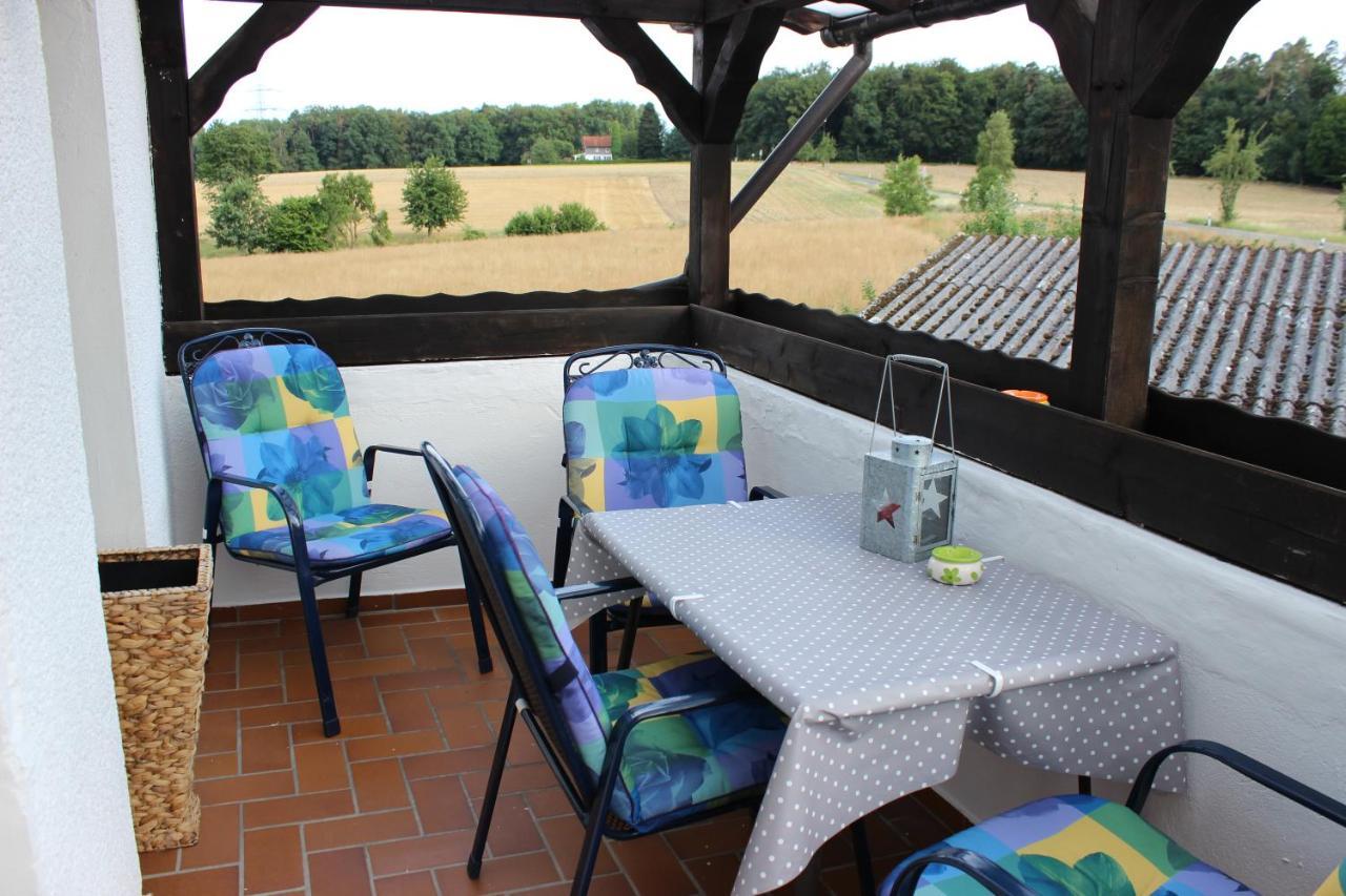 Ferienwohnung Landsburgblick Neuental Bagian luar foto